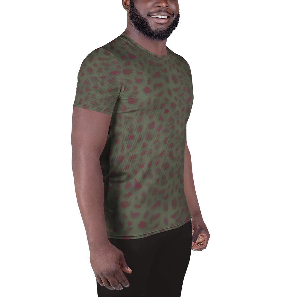 Olive Garnet on Men's Athletic T-Shirt — Right