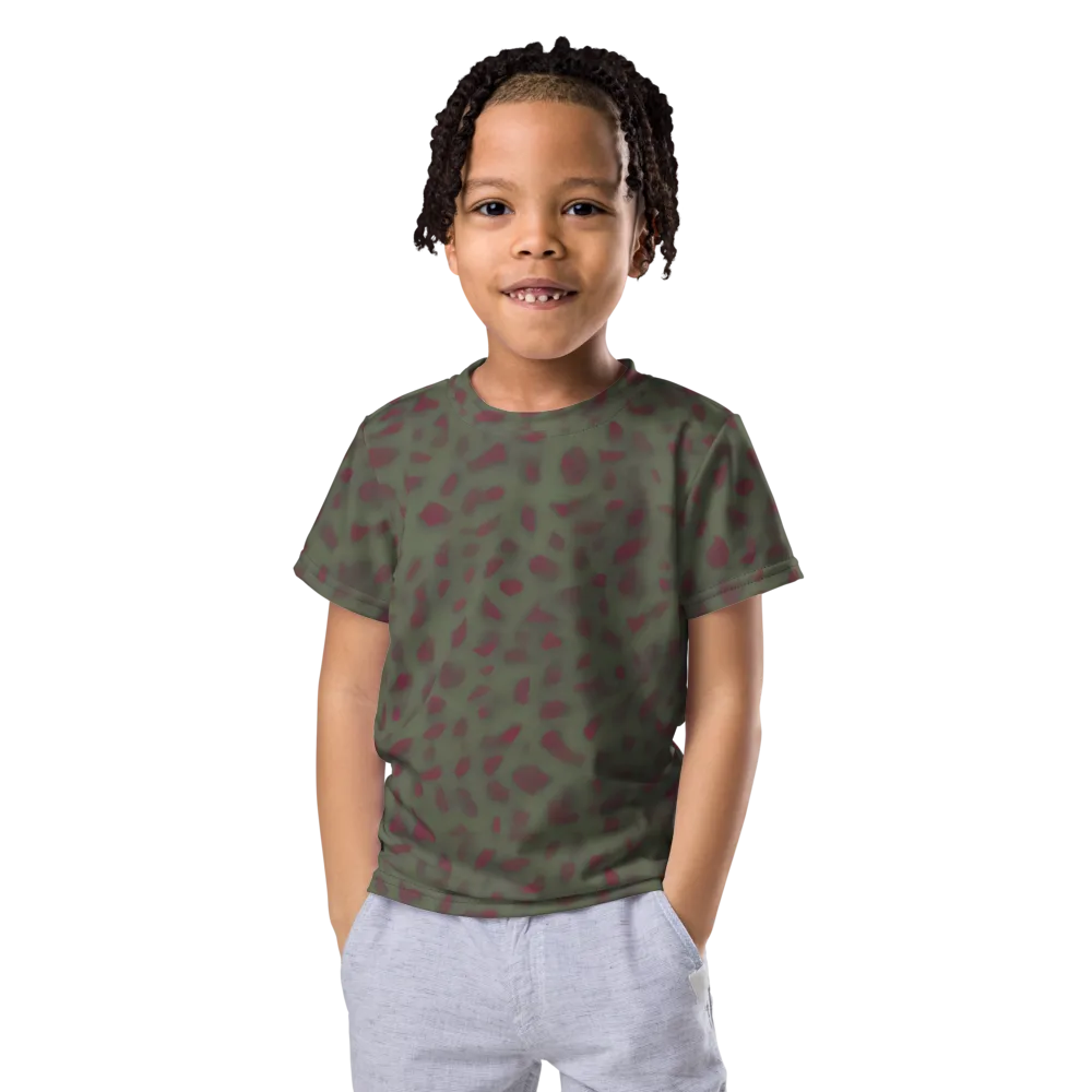 Olive Garnet on Kids Crew Neck T-Shirt — Front