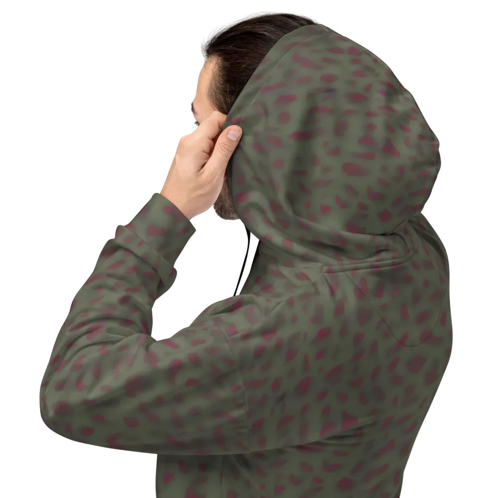 Olive Garnet on Hoodie — Back