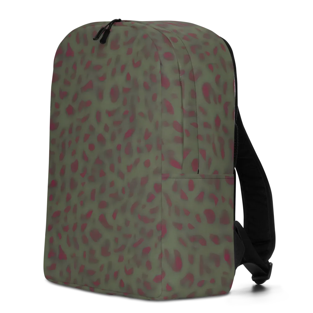 Olive Garnet on Minimalist Backpack — Left