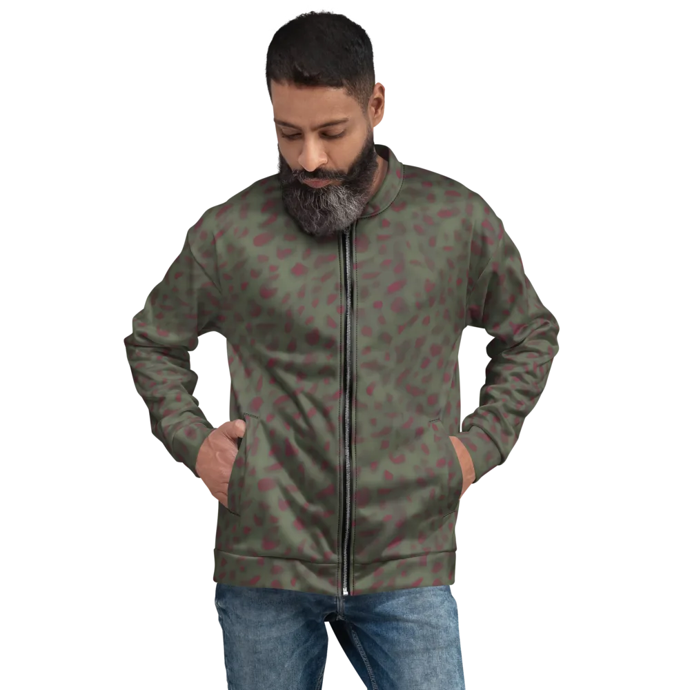 Olive Garnet on Bomber Jacket — Front