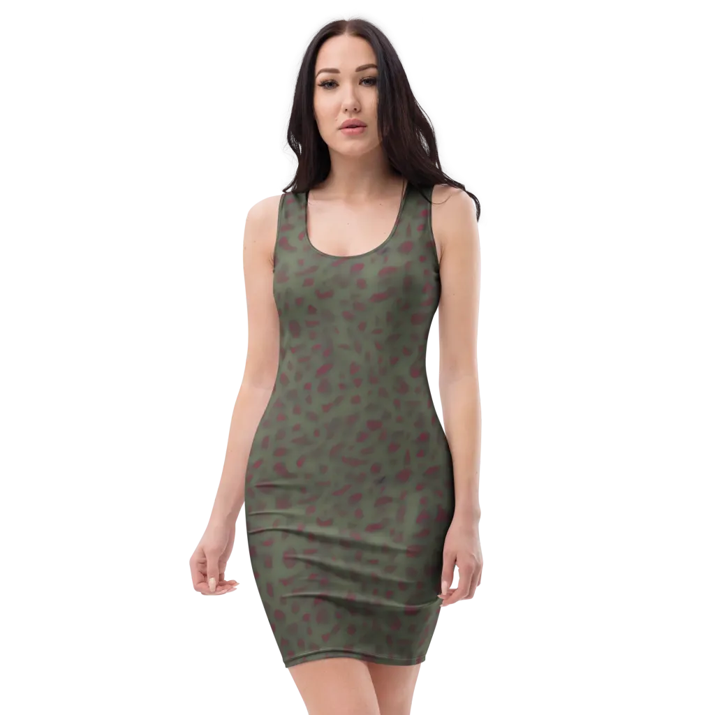 Olive Garnet on Bodycon Dress — Front