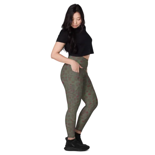 Olive Garnet on a Leggings with Pockets
