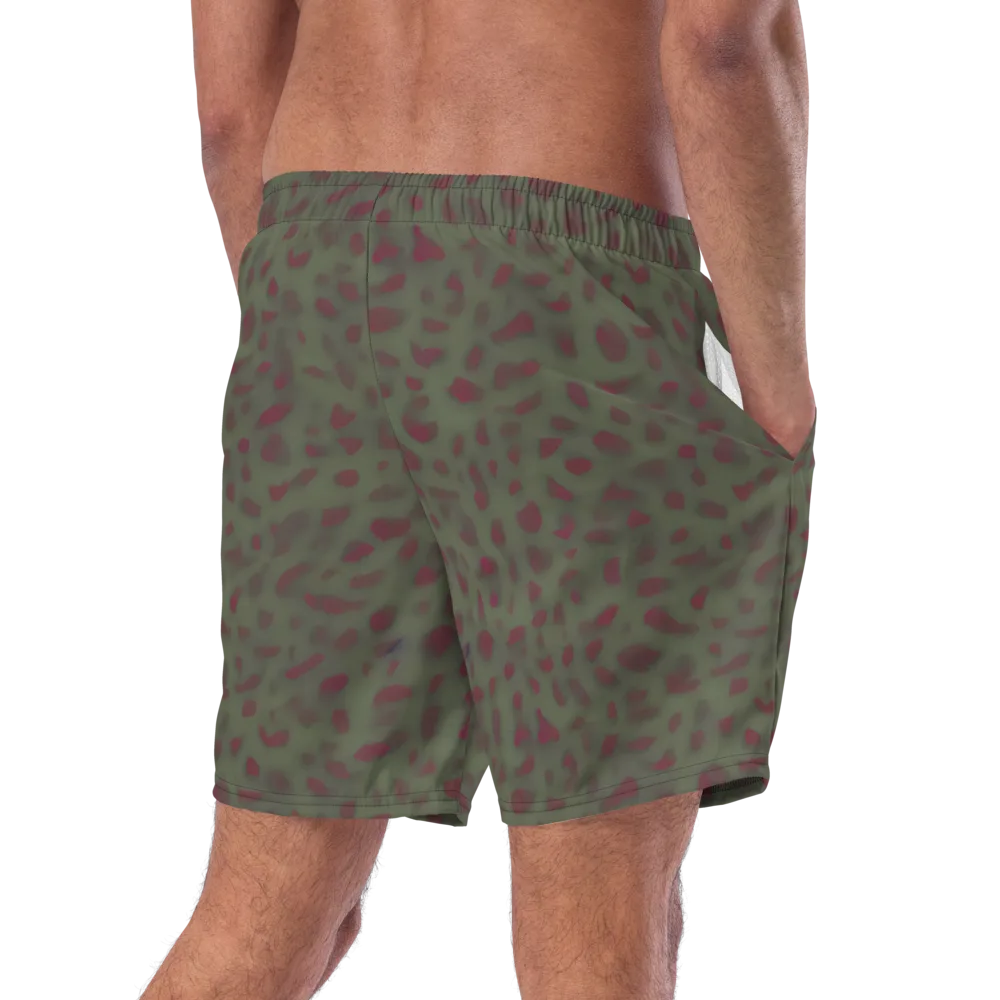 Olive Garnet on Swim Trunks — Right Back