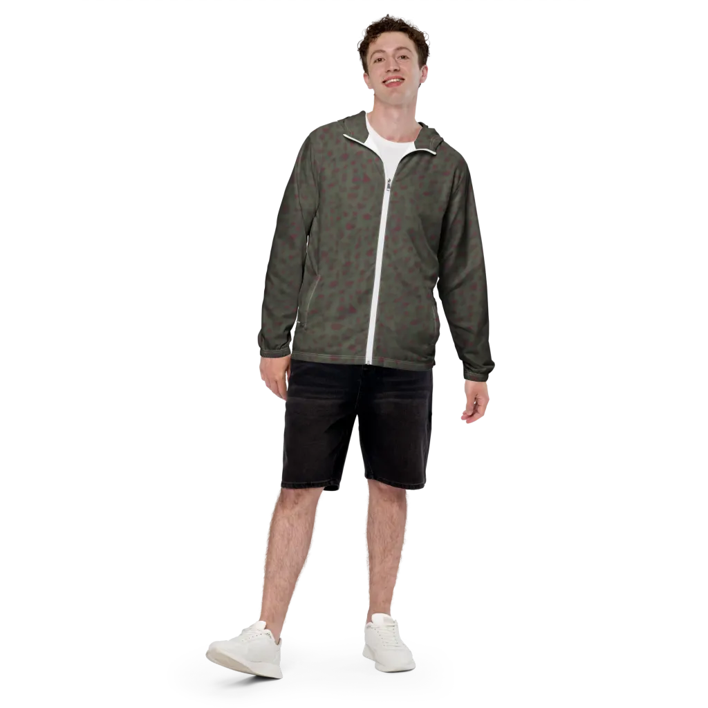 Olive Garnet on Men's Windbreaker — Front