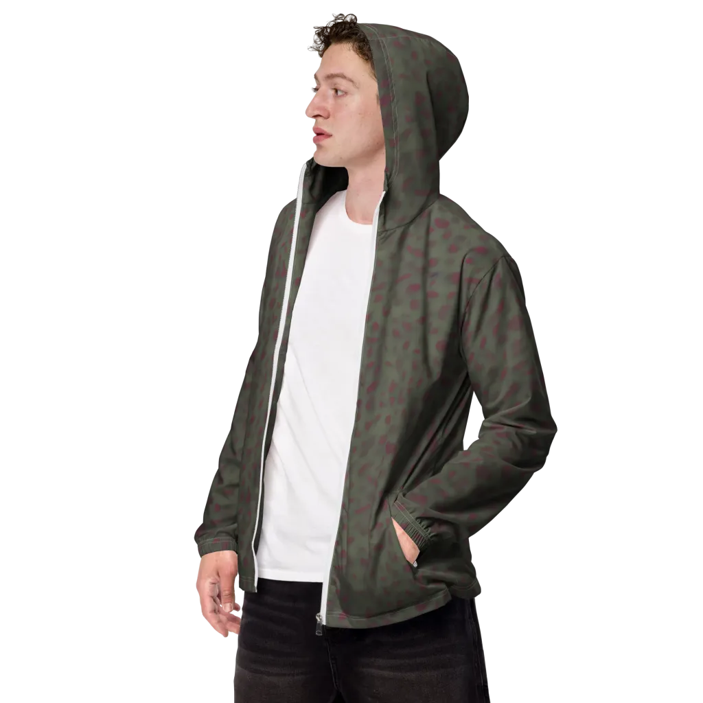 Olive Garnet on Men's Windbreaker — Left Front
