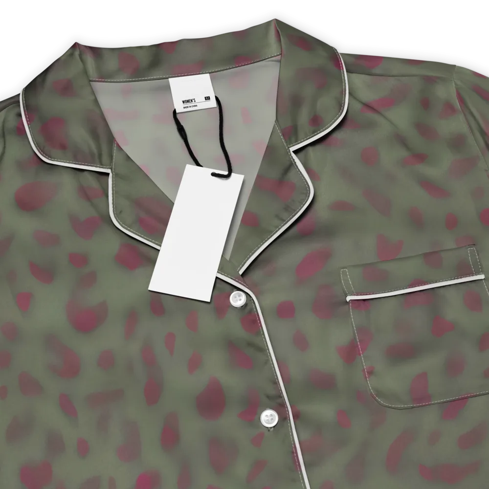 Olive Garnet on Women's Short Sleeve Pajama Top — Product details