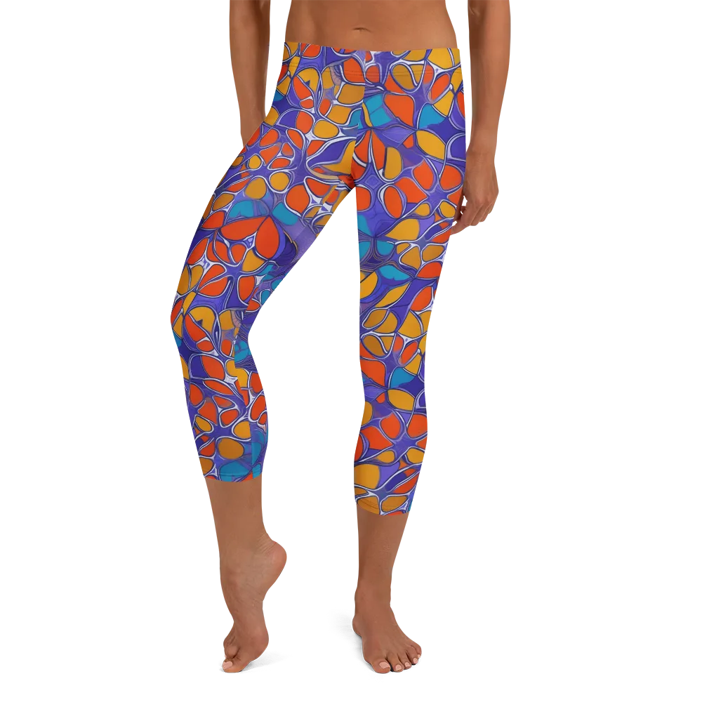 Neon Membrane on Capri Leggings — Front