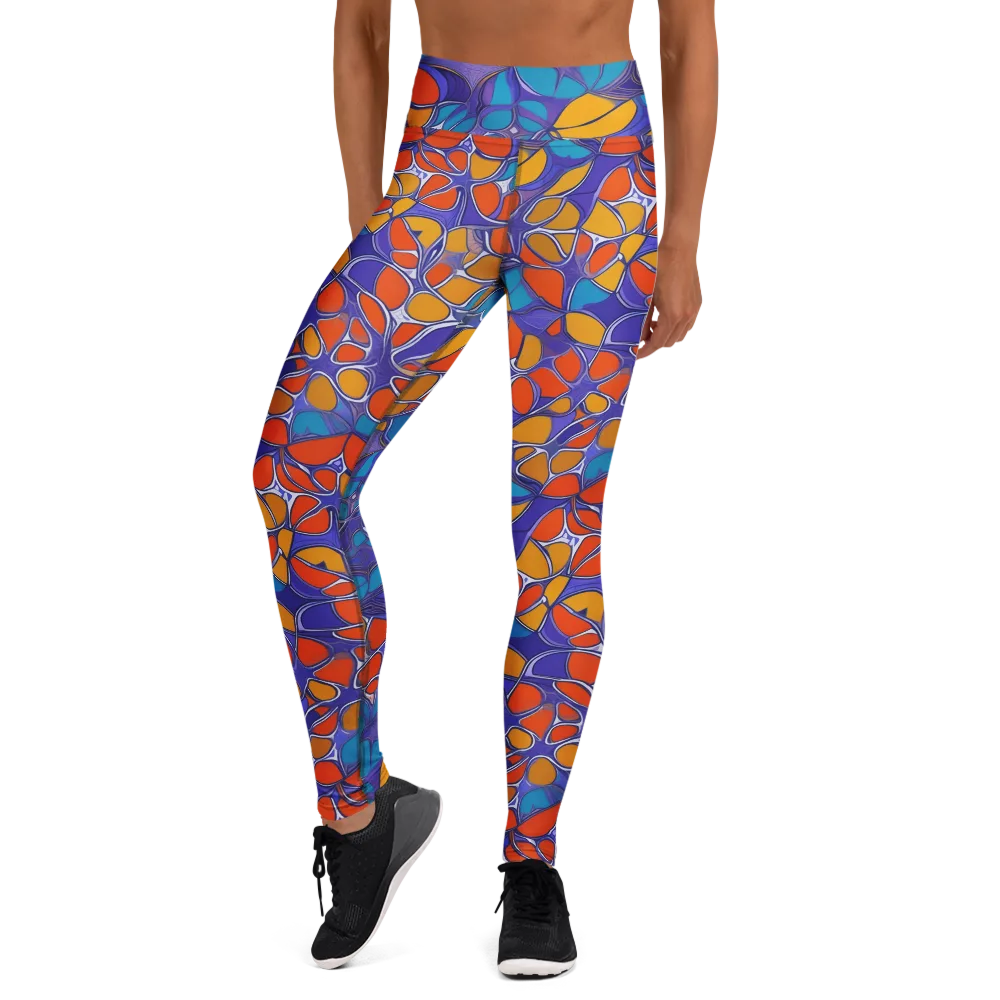 Neon Membrane on Yoga Leggings — Front