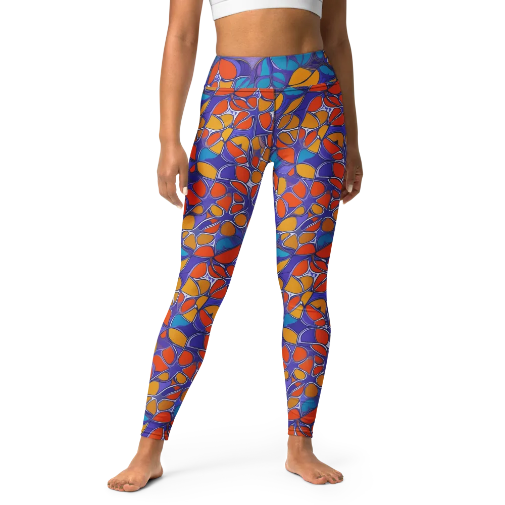 Neon Membrane on Yoga Leggings — Front