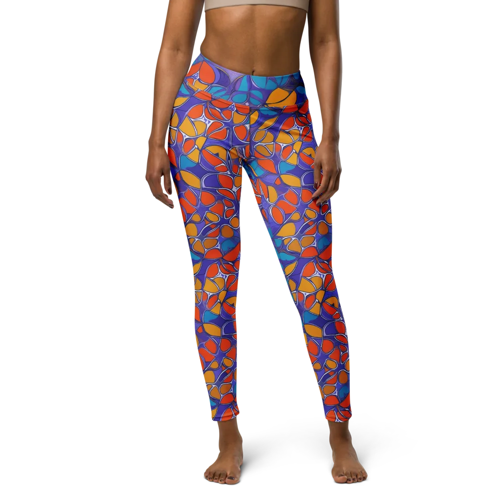 Neon Membrane on Yoga Leggings — Front