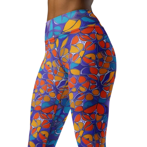 Neon Membrane on a Yoga Leggings