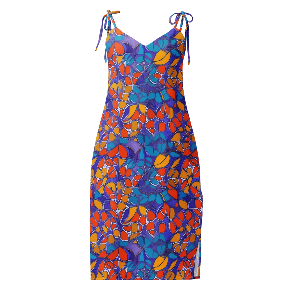 Neon Membrane on Slip Dress — Front