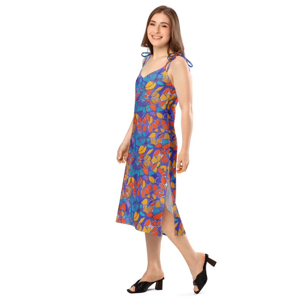 Neon Membrane on Slip Dress — Left Front