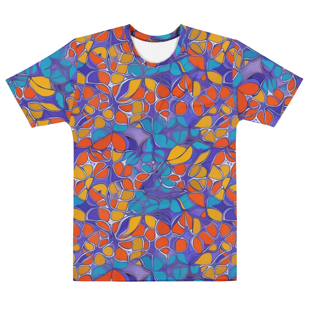 Neon Membrane on Men's Cotton Crew Neck T-Shirt — Front