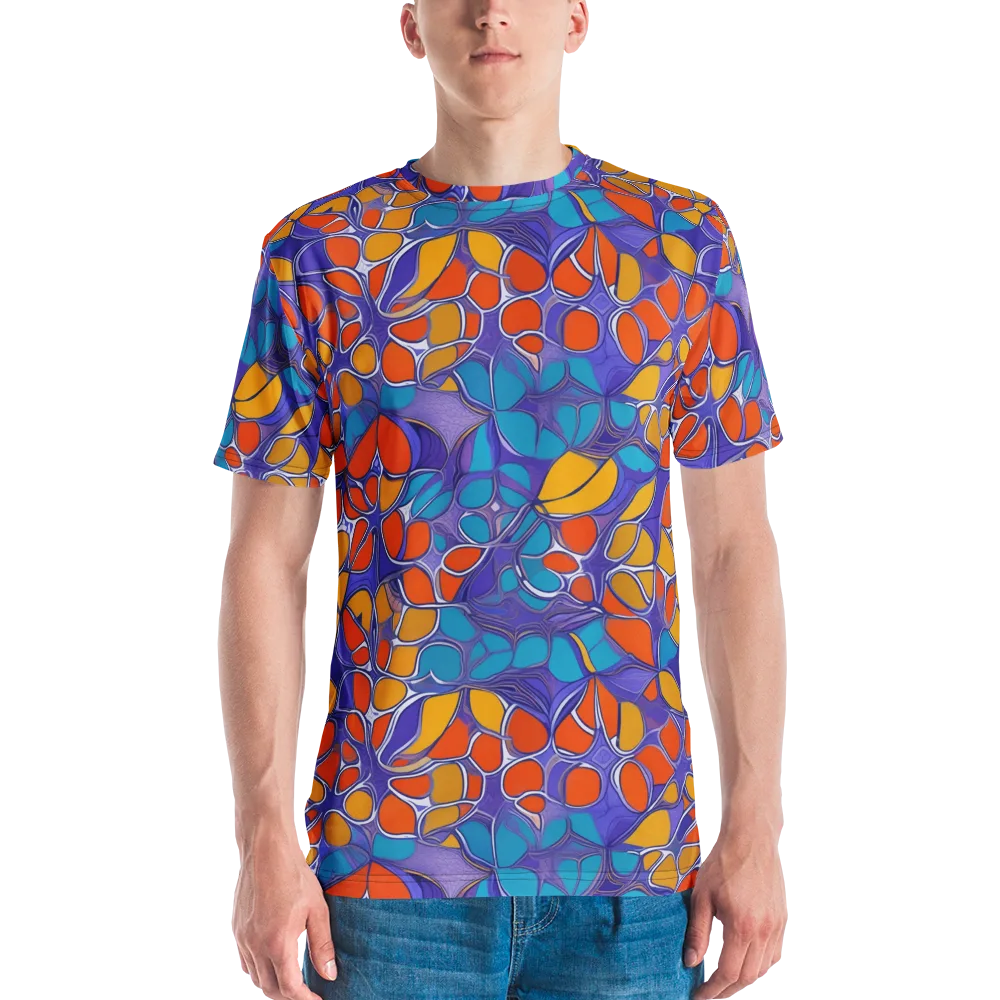 Neon Membrane on Men's Crew Neck T-Shirt — Front