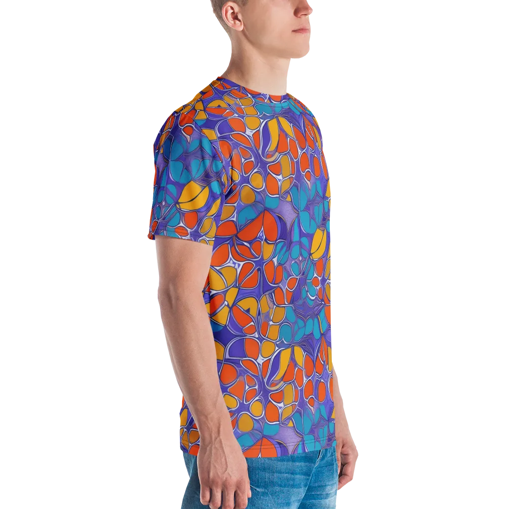 Neon Membrane on Men's Crew Neck T-Shirt — Right