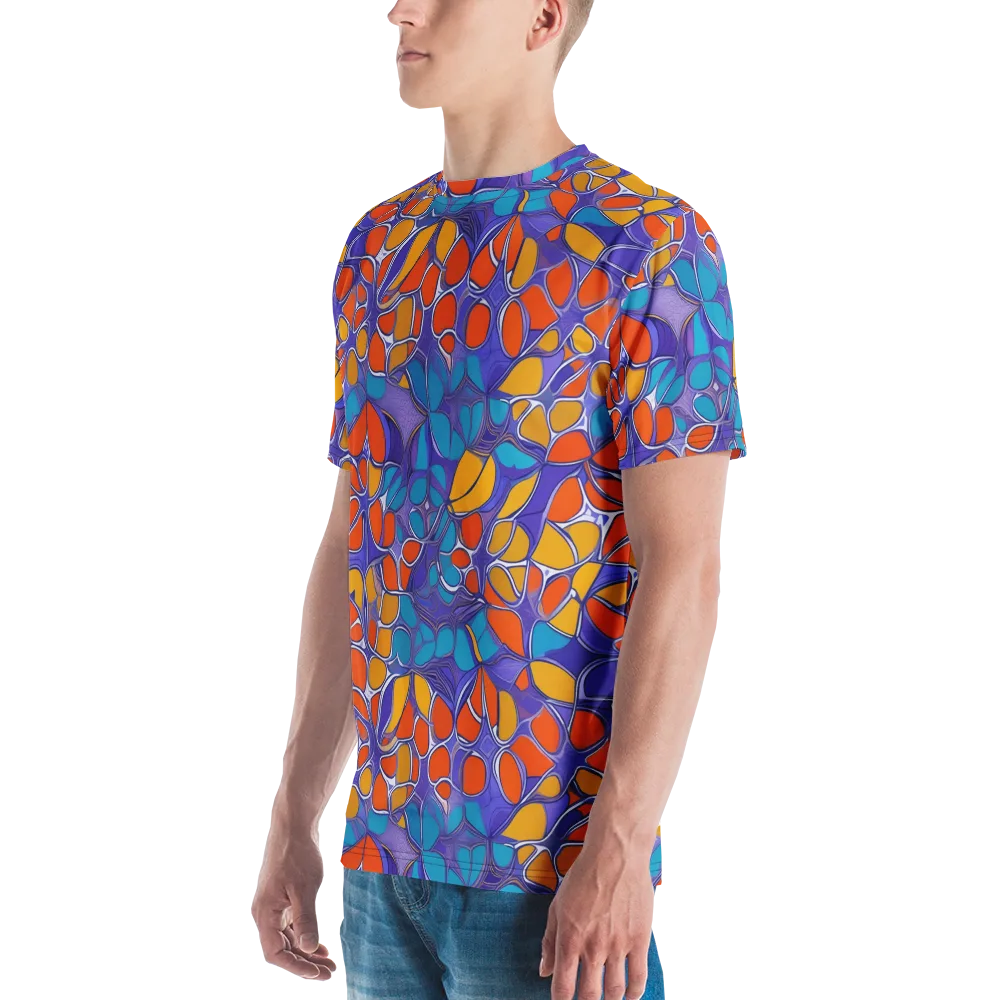 Neon Membrane on Men's Crew Neck T-Shirt — Left