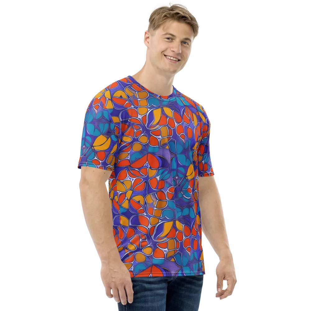 Neon Membrane on Men's Crew Neck T-Shirt — Right