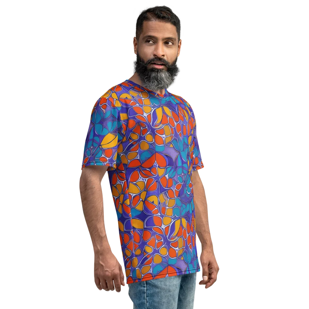 Neon Membrane on Men's Crew Neck T-Shirt — Right