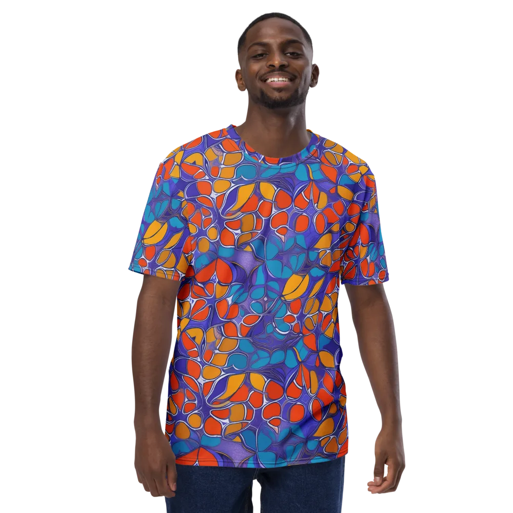Neon Membrane on Men's Crew Neck T-Shirt — Front