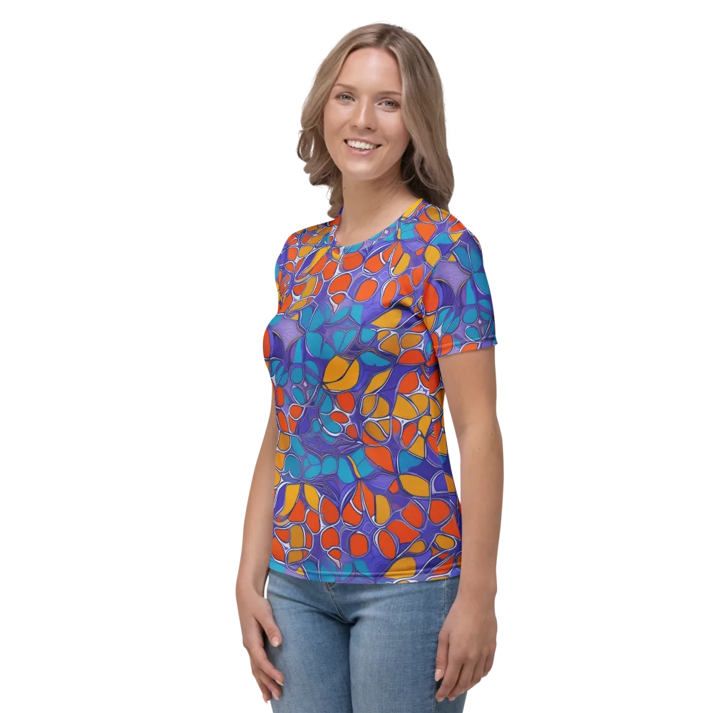 Neon Membrane on Women's Crew Neck T-Shirt — Left