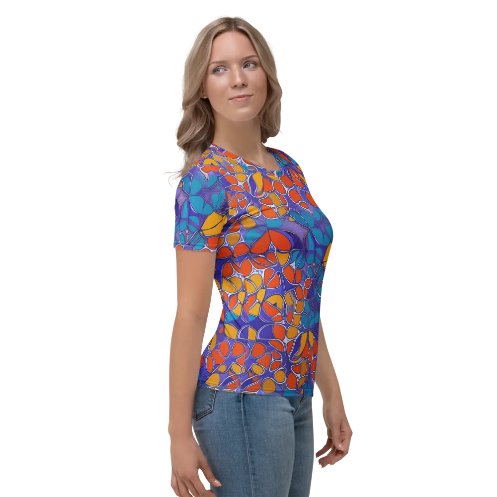 Neon Membrane on Women's Crew Neck T-Shirt — Right