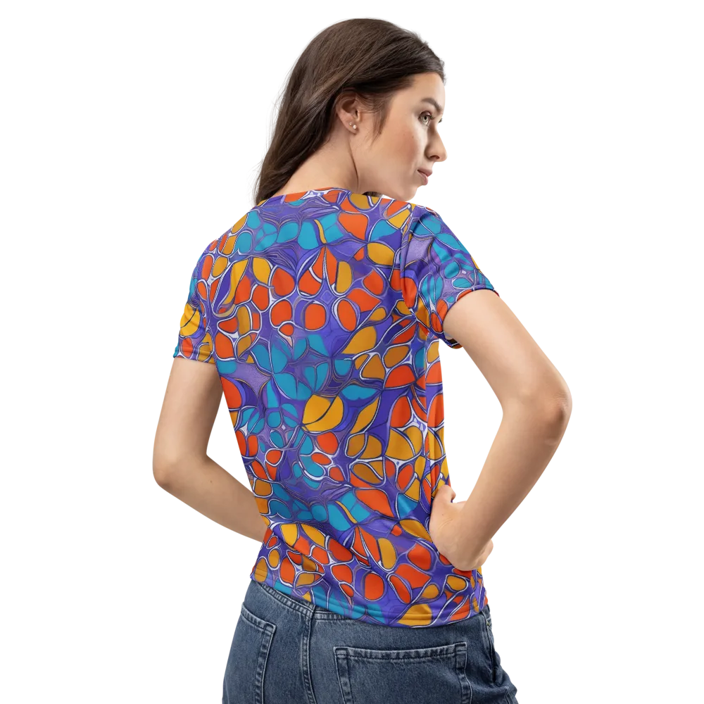 Neon Membrane on Women's Crew Neck T-Shirt — Back