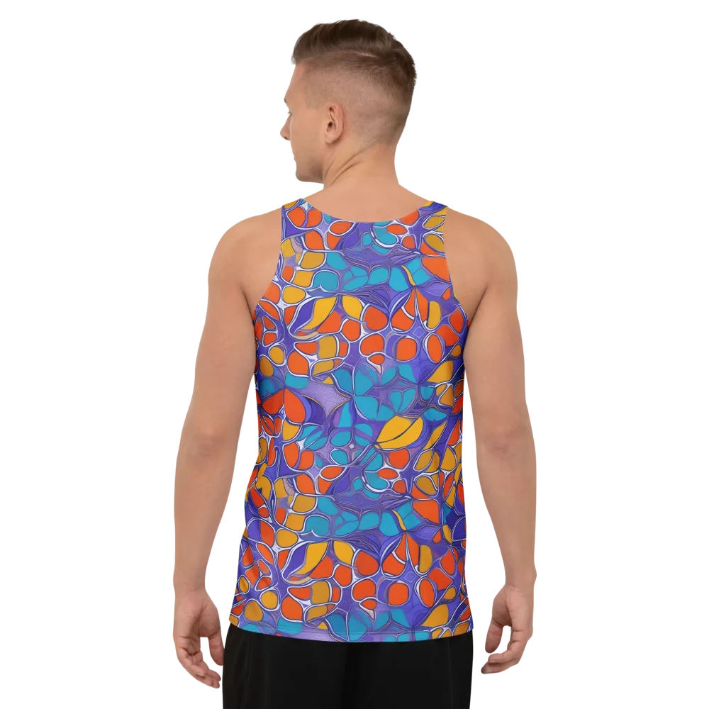 Neon Membrane on Men's Tank Top — Back