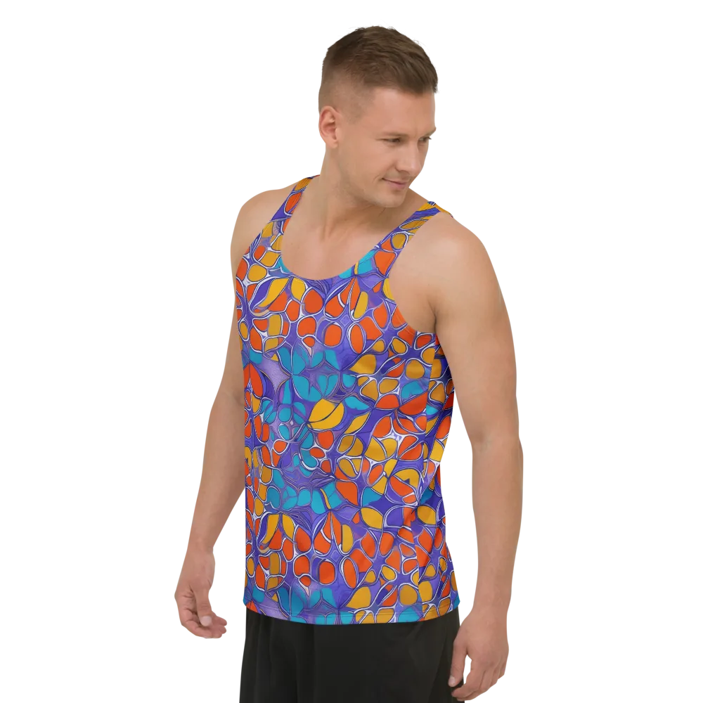 Neon Membrane on Men's Tank Top — Left Front