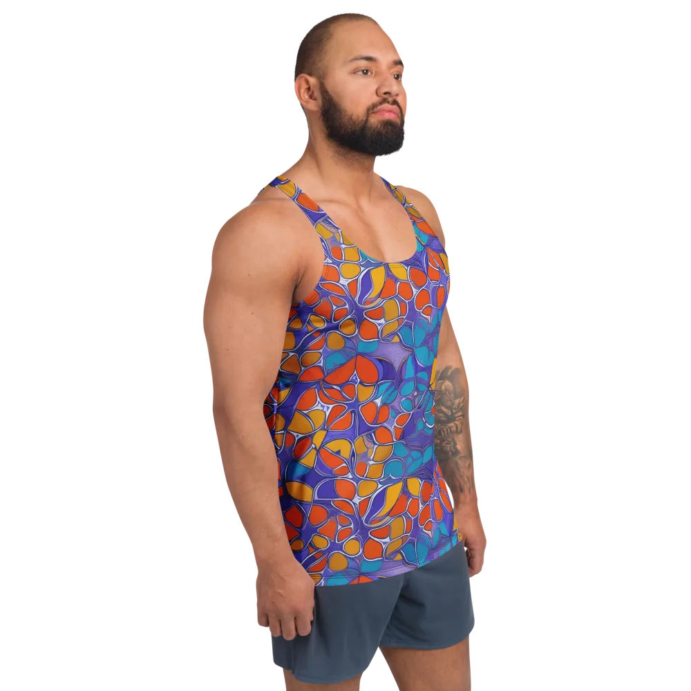 Neon Membrane on Men's Tank Top — Right Front