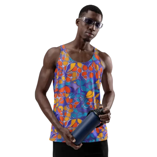 Neon Membrane on a Men's Tank Top