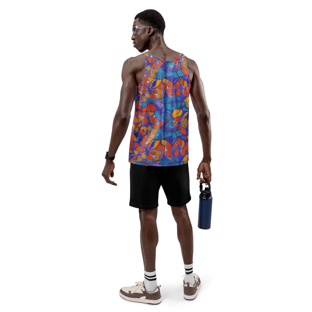 Neon Membrane on Men's Tank Top — Back