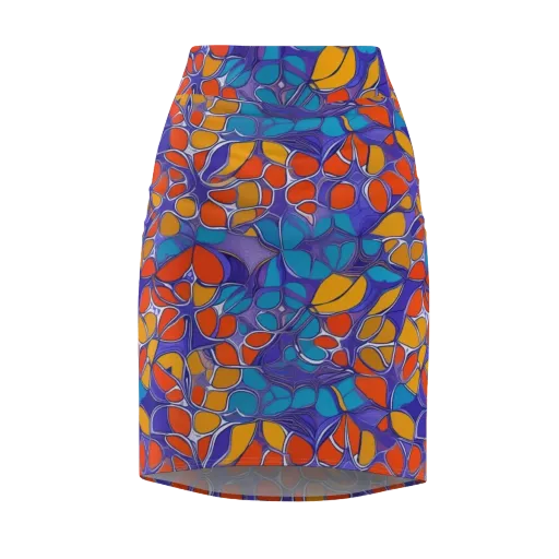 Neon Membrane on a Pencil Skirt