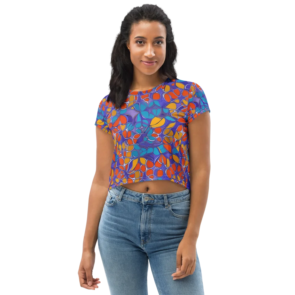 Neon Membrane on Crop Tee — Front