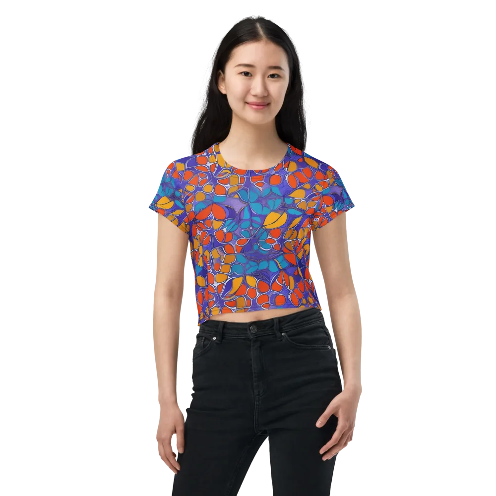 Neon Membrane on Crop Tee — Front