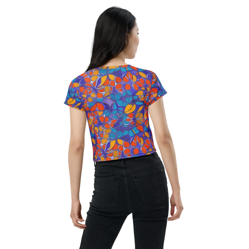Neon Membrane on Crop Tee — Back
