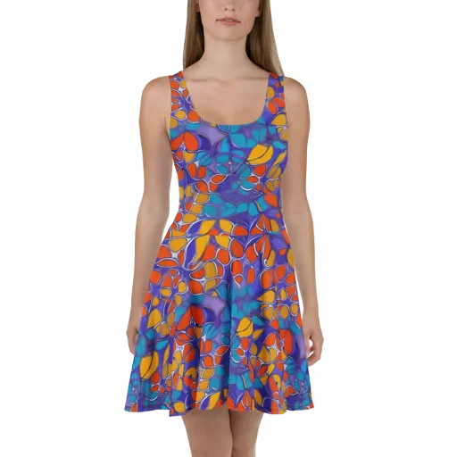 Neon Membrane on a Skater Dress