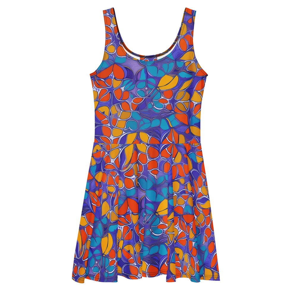 Neon Membrane on Skater Dress — Front