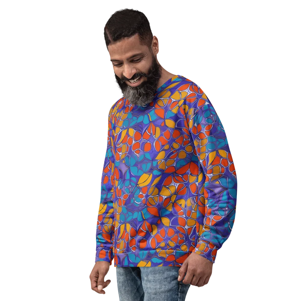 Neon Membrane on Sweatshirt — Left Front