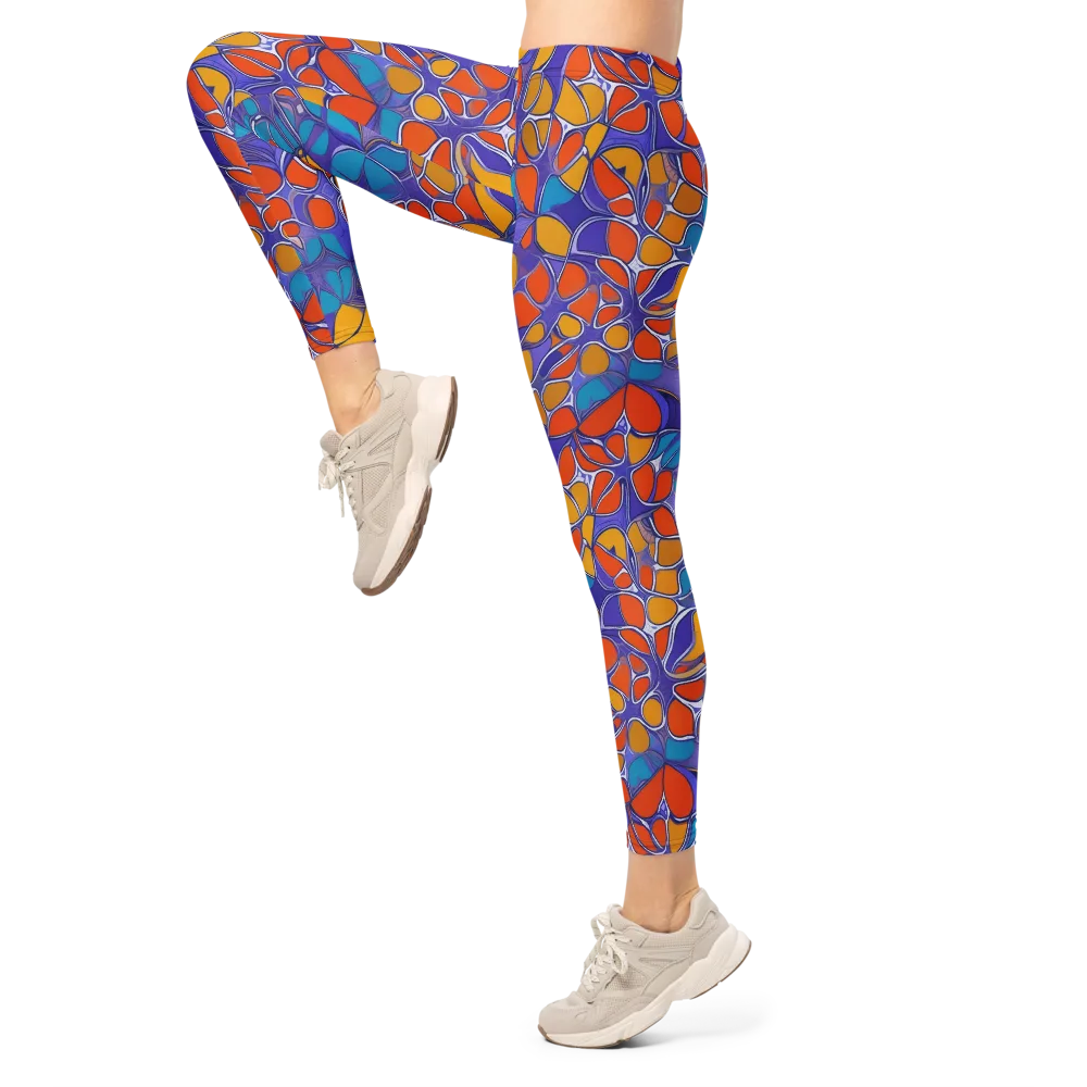 Neon Membrane on Leggings — Left