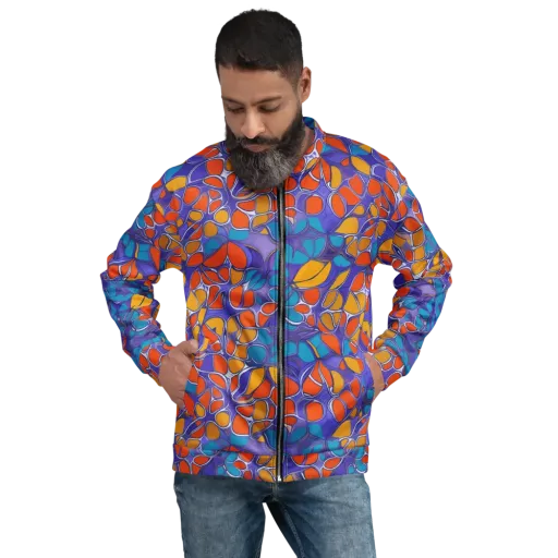 Neon Membrane on a Bomber Jacket