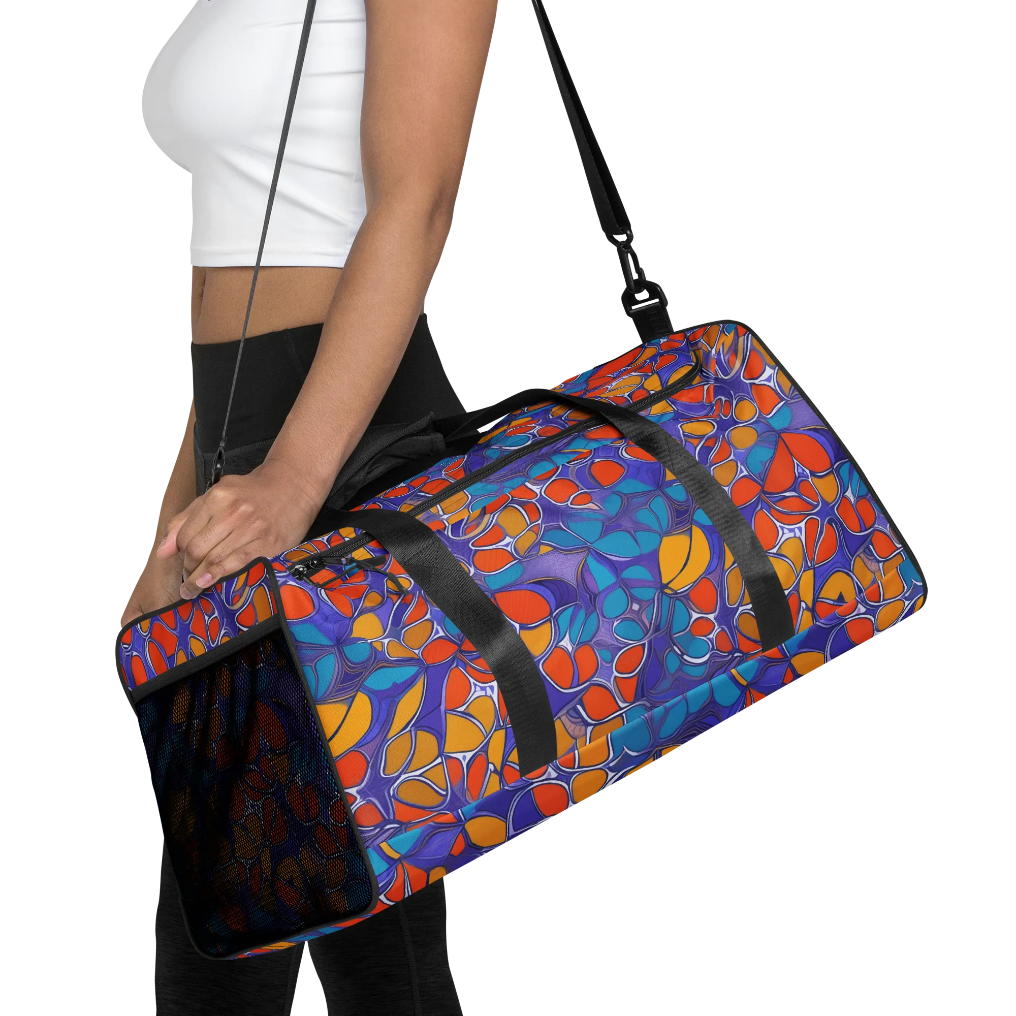 Neon Membrane on Duffle Bag — Front