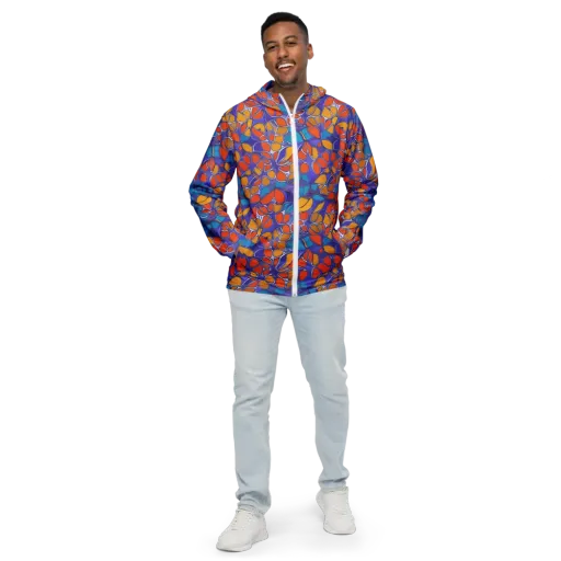 Neon Membrane on a Men's Windbreaker