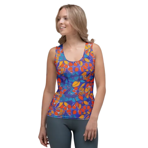 Neon Membrane on a Women's Tank Top