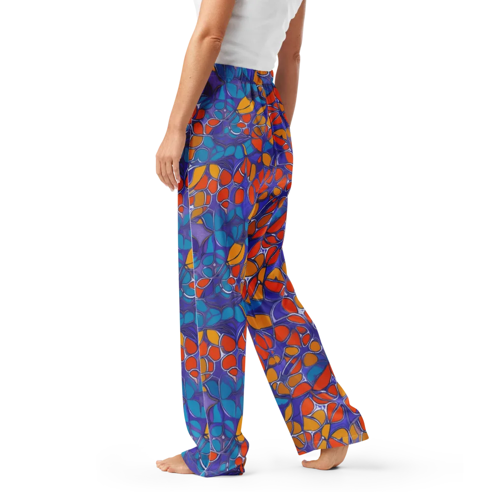 Neon Membrane on Women's Pajama Pants — Left