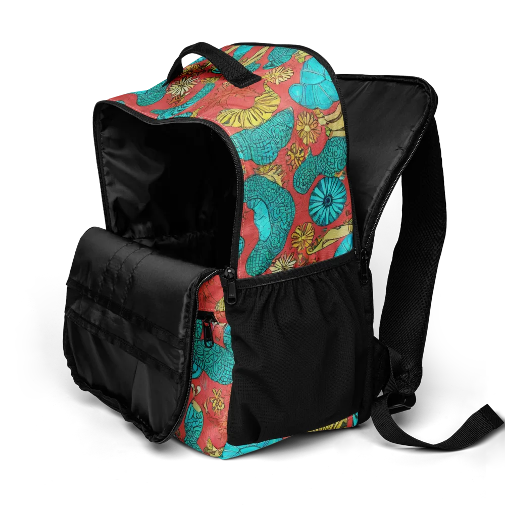 Coral Garden Rhapsody on Utility Backpack — Product details 2