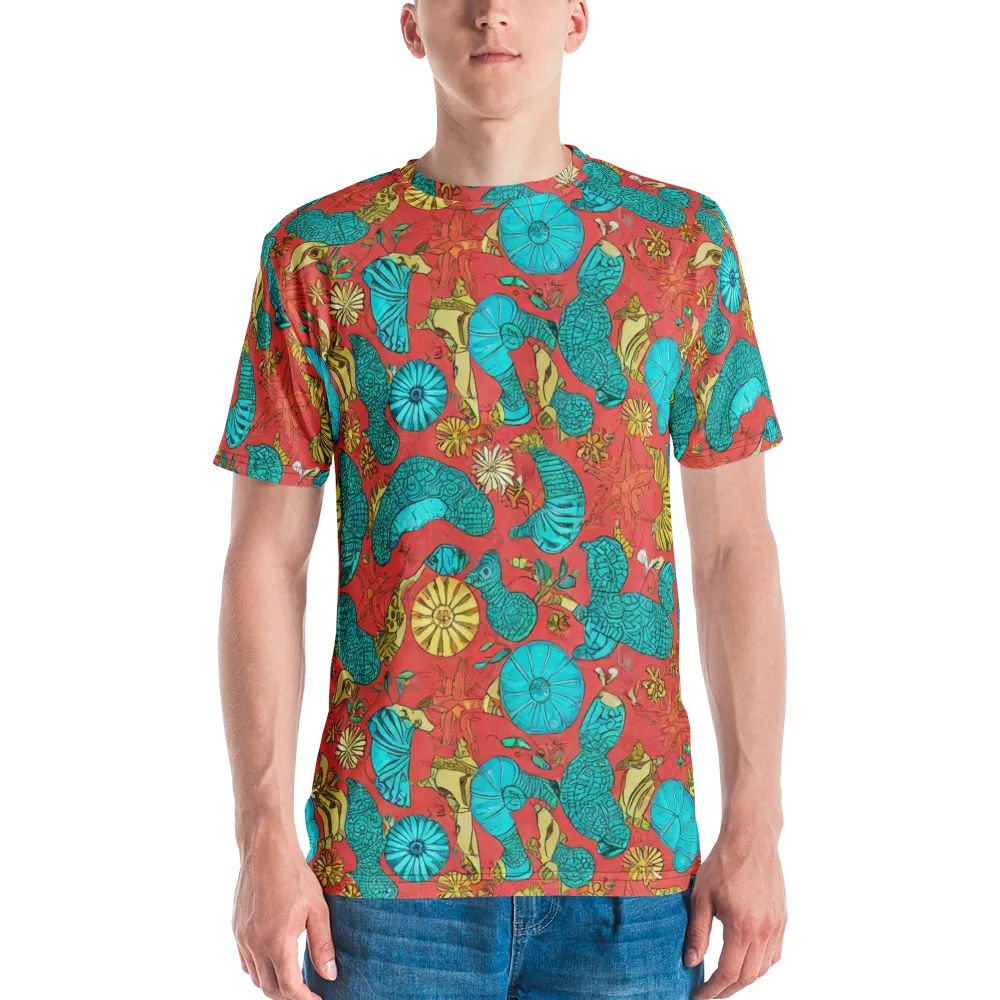 Coral Garden Rhapsody on Men's Crew Neck T-Shirt — Front