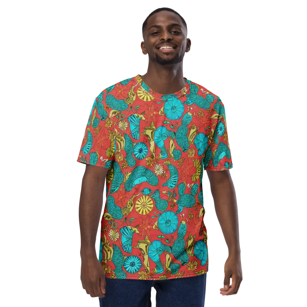 Coral Garden Rhapsody on Men's Crew Neck T-Shirt — Front