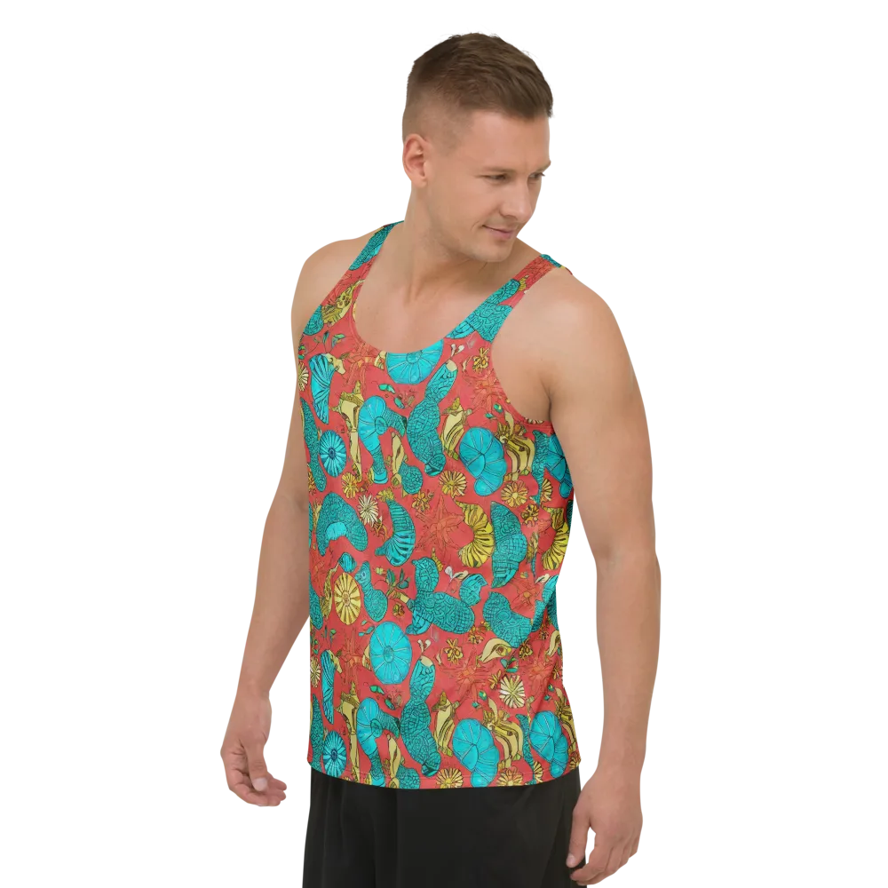 Coral Garden Rhapsody on Men's Tank Top — Left Front